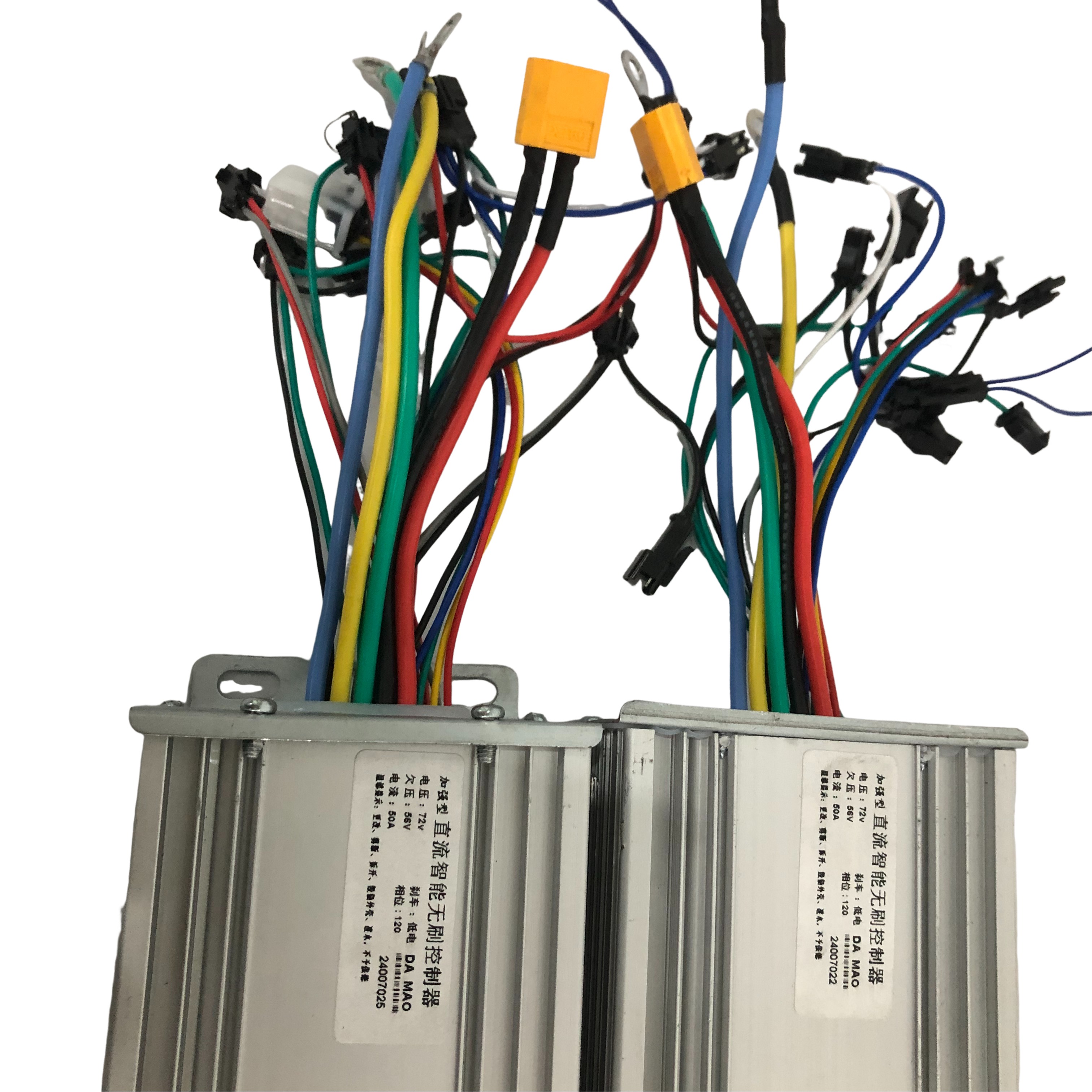 DAMAO 72V 50A Square Wave Dual Drive Motor Speed Controller for 8000W 10000W 12000W 15000W Electric Scooter Spare Part