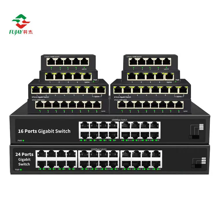 8-port 10/100mbps Ethernet Network Switch Hub Desktop Fast Lan Switcher Adapter
