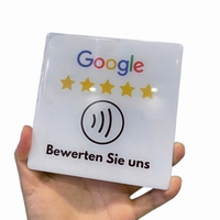 Plaque d'avis Google NFC en époxy, autocollant de table NFC