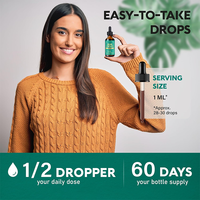 Rosebest Vente en gros OEM Marque privée Gouttes liquides de soutien pour le drainage lymphatique et la détoxification, Complément à base de plantes végétalien