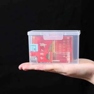 Transparent Cigarette Case 20 Pack Rectangular Portable With Lid Universal For Men - Product Image 1