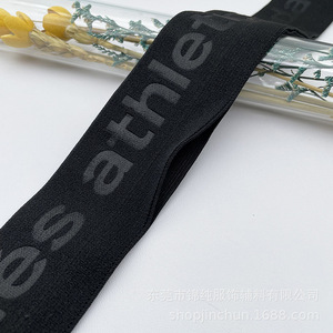 Cinta Elástica con Alfabeto Grabado, Estilo Deportivo, Accesorios para Prendas, Spandex, Poliéster, Nailon - Product Image 1