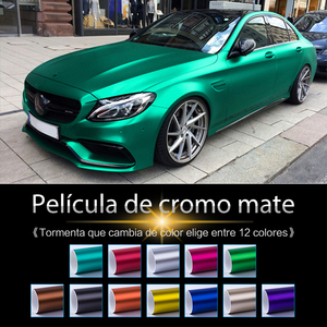 CARLAS Matt cromo metálico gris coche rollo de vinilo - Product Image 3