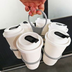 ที่วางแก้วแบบพับได้ หมุนได้ ทำจากพลาสติก สำหรับแก้วไวน์ แก้วกาแฟ ชุด 6 ชิ้น ดีไซน์พกพาสะดวก สำหรับงานปาร์ตี้ งานเลี้ยง และตกแต่งบ้าน - Product Image 2