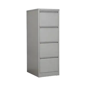 Wear-resistant 4 Drawers Metal Durable Filing Cabinet Office Paper Storage Lockable Filing Cabinet Office Furniture