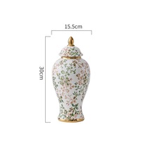 Vase en céramique bleu peint à la main, style chinois moderne haut de gamme, électroplaqué, motif floral, créatif, pour hydroponie, décorations de salon
