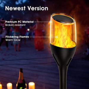 Luces Solares con Llama Parpadeante, Lámpara LED para Jardín, Luces Decorativas Impermeables para Exteriores, para Hogar, Patio, Calle, Camino - Product Image 2