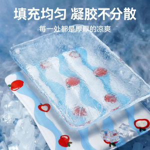 Qi Oh Pet Cooling <b>Pad</b> Double Layer Ice Gel Mat Waterproof <b>Scratch</b> Resistant For Dogs Cats Summer Sleeping Mat - Product Image 3