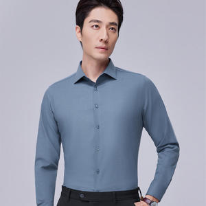 Camicie Formali da Uomo per Primavera, Monopetto, Asciugatura Rapida, Traspiranti, Antipiega, Antipilling, Ecologiche, Camicia in <span class=keywords><strong>Lana</strong></span> ODM - Product Image 5