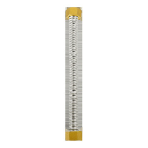 Accessoires de tuyau métallique pour chauffe-eau, entrée et sortie de toilettes en cuivre intégral, tuyau ondulé en acier inoxydable de 1 pouce, tuyaux de plomberie - Product Image 1