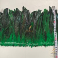 Plumes de queue de coq teintées pour la pêche à la mouche, couleurs assorties pour mouches à saumon, pêche, costumes de carnaval, artisanat et décoration