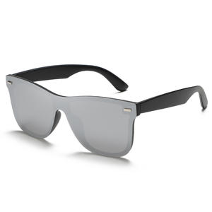 Lunettes de soleil élégantes personnalisées de couleur de monture carrée de haute qualité Lentille AC Lentille optique UV400 Lunettes de soleil pour hommes et femmes - Product Image 5