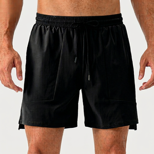 Pantalones Cortos Deportivos de Secado Rápido de Poliéster de Alta Calidad con Bolsillos para Hombre, Logotipo Personalizado, Ropa Deportiva Masculina - Product Image 1