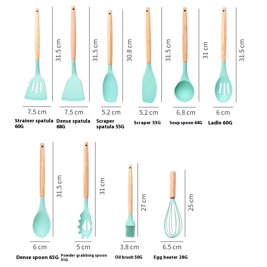 Wooden handle kitchenware 550g