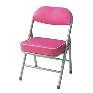 Chaise pliante pour enfants en métal avec revêtement en cuir PU et rembourrage en <span class=keywords><strong>mousse</strong></span> épaisse - Product Image 1