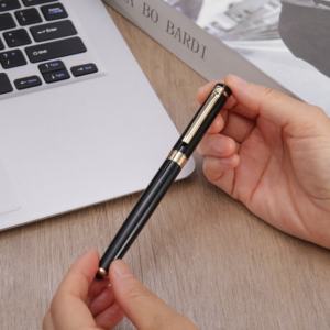 カスタム高級万年筆セット、ステンレス鋼314ゴールドペン先と高級ペンケース付き、プロの筆記に最適 - Product Image 5