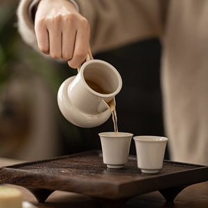 Guanlan Wood Ash Fair Cup Porcelain 1.8L <b>Tea</b> Pitcher Kung Fu <b>Tea</b> <b>Set</b> Without Lid Afternoon <b>Tea</b> - Product Image 2
