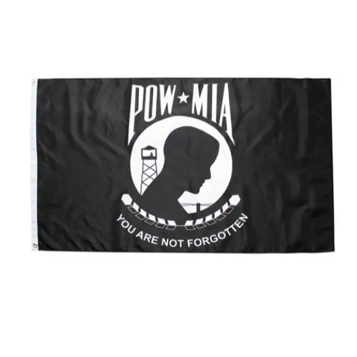 풀 컬러 야외 5ft 저렴한 100D 폴리 에스테르 플래그 제조 주문 제작 Pow Mia 깃발을 고품질로 구입하십시오