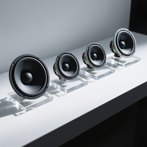 Subwoofer Activo de Diseño Ovalado Compacto, Ahorra Espacio con Bajos Potentes - Product Image 3