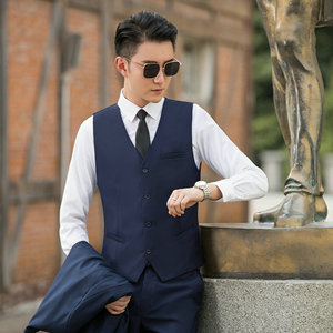 Gilet da Matrimonio in Poliestere alla Moda per Uomo, Gilet Formale da Completo Maschile, Gilet da Uomo - Product Image 3