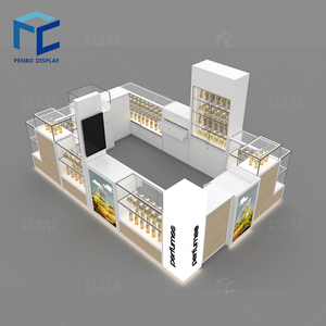 Escaparate de perfume de diseño simple de alta gama para exhibición de quiosco de fragancia de centro comercial pequeño - Product Image 5