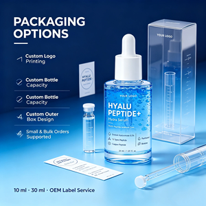 Sérum à l'acide hyaluronique 30 ml avec complexe de peptides, panthénol, soin hydratant, essence pour le visage, OEM ODM - Product Image 3