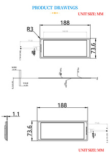 IPS 480*1280 6.86 Inch Capacitive Touch Screen Monitor Industrial <strong>Bus</strong> <strong>Display</strong> for Cars 6.86inch Touch <strong>LCD</strong> Monitor - Product Image 5