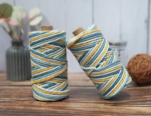 Cordones de macramé Cordón de algodón de 4mm Cuerda de giro simple <span class=keywords><strong>Makramee</strong></span> de 3mm - Product Image 4