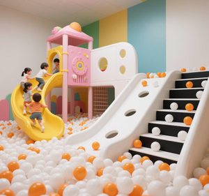 ישירה מפעל מכירה במפעל ישיר להתאמה אישית pvc מגרשי משחקים עבור בתי ספר קניונים פלדה בריכת פליילנד לילדים - Product Image 1