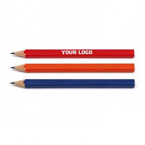 Crayon de charpentier octogonal professionnel de 25 cm avec logo personnalisé pour la construction et l'architecture – Cadeau promotionnel pour menuisiers (vente en gros) - Product Image 1