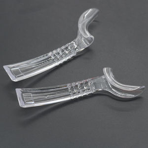 2 Pcs/Set Écarteur de lèvre à crochet demi-latéral dentaire Dispositif de soutien intra-oral Ouvre-bouche Écarteur de joue transparent gauche + droit - Product Image 5