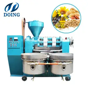 Small and medium-sized intelligent cooking oil press machine peanut sunflower soybean edible oil extraction processing machine