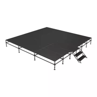 Disposition des sièges du public Systèmes de scène modulaires Piste de danse portable à plusieurs niveaux avec main courante Assembler la scène à vendre