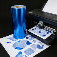 Film PU haute température Renlitong, feuille métallique souple, transfert thermique, vinyle imprimé en héliogravure, autocollant pour impression de t-shirts, vente en gros Flex