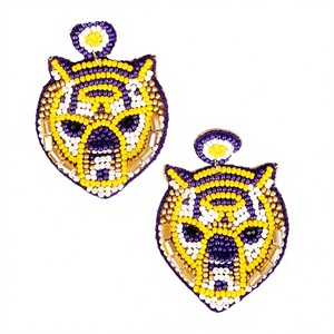 Pendientes Colgantes con Cuentas de Girasol, Diseño Bohemio y Elegante para Mujer, Forma de Flor Amarilla, Joyería para Fiestas y Bodas - Product Image 4