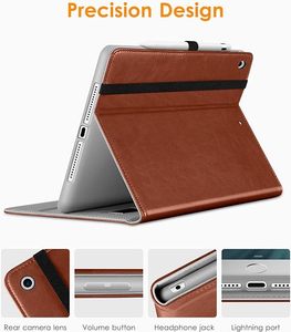 Funda tipo folio de cuero Premium para <span class=keywords><strong>iPad</strong></span> 9,7 pulgadas <span class=keywords><strong>5</strong></span>ª/6ª <span class=keywords><strong>generación</strong></span> 2018/2017 con portalápices <span class=keywords><strong>Apple</strong></span> - Product Image 3