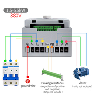 Convertidor de frecuencia variable, convertidor de 50 hz a 60 hz CA, inversor vfd de 220V, 380V, 0.4KW, 1.5KW-720KW, superventas