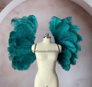 ปีกนางฟ้าขนนกกระจอกเทศย้อมสีสีชมพูขนาดใหญ่สำหรับเทศกาลปาร์ตี้คอสเพลย์งานเต้นรำฮาโลวีน - Product Image 2