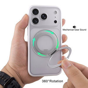 360 °   เคสโทรศัพท์มือถือแบบวงแหวนแม่เหล็กพร้อมขายึดอะลูมิเนียมสำหรับ iPhone 17 Pro Max เคสโทรศัพท์กันกระแทกสำหรับ iPhone 17 Pro - Product Image 5