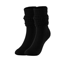 Lot de chaussettes montantes amples et côtelées en tissu épais, style Glitopper, effet froissé, style années 80-90, pour bottes