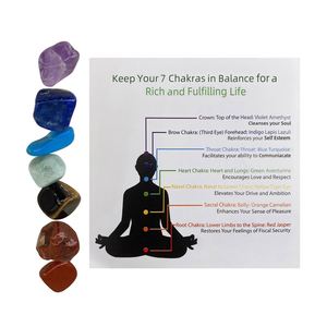 7 Chakra Stones Meditation Set for Reiki Healing Meditation Chakra Balancing or Ritual - Product Image 1