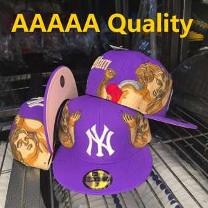 2025년 클래식 신상 오리지널 시대 남성용 <span class=keywords><strong>NY</strong></span> 맞춤 야구 모자 6패널 빈티지 플랫 브림 클로즈드 고라스 스냅백 모자 - Product Image 2
