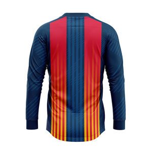 Maillot de football rétro à rayures verticales vibrantes avec maillot de football vintage sportif de haute qualité hommes chemises de sport haut d'entraînement - Product Image 2