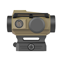 SPINA OPTCIS Tactical Solar Energy Waterproof Tan Red Dot Sight Scope dengan 2 Reticel dan Fitur Tahan Guncangan