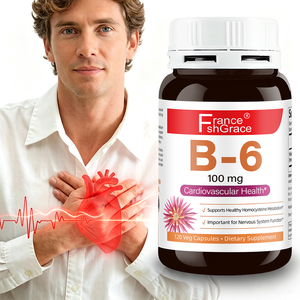 Suplemento de Vitamina B-6 Shecome Personalizado 100 mg, Apoya la Salud Cardiovascular para Adultos, Cápsulas de Vitamina B-6 - Product Image 1