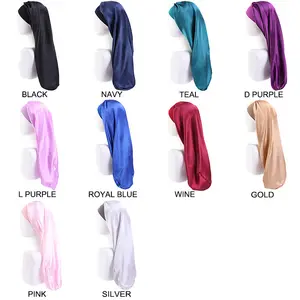 Satin Sleep Cap For Long Hair Extra Long Bonnet For Braids Hair Loose Cap Bonnets For Women Dreadlocks Curly Hair Soft