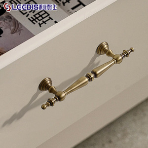 LGEDIS Brass Cabinet Handles Bar Shape Traditional Style Durable Furniture Hardware for Cabinet Doors - Product Image 2
