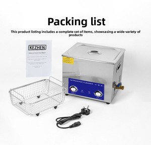Nettoyeur à ultrasons professionnel en acier inoxydable 304 pour laboratoire dentaire, unité de nettoyage et de stérilisation d'appareils prothétiques, usage domestique - Product Image 1