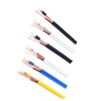Cable Coaxial CCTV RG59+2C 48BC 300M con Conductor Sólido y Cable de Alimentación, Revestimiento de PVC LSZH, 75 OH, Lámina/Trenzado de MG-Al, OEM/ODM