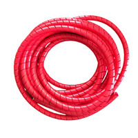 Funda Espiral Protectora para Cables y Mangueras Hidráulicas, Protector Flexible de Mangueras de PE para Protección de Cables